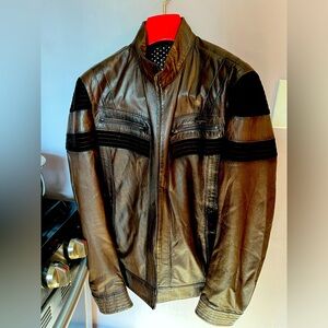 Leather Jacket by Salvatore Ferragamo                     New, never worn